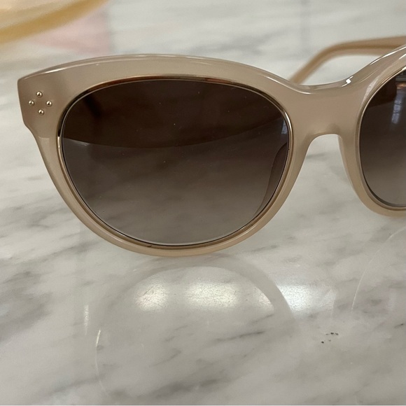 Chloe Tan Cat-Eye Sunglasses with Gradient Lenses
